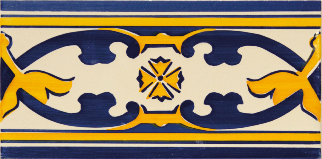 Aleluia Ceramicas Abbey 6,7x14 JF001 Modrá, Žlutá, Multicolor JF001