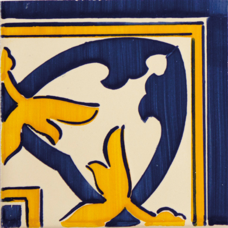 Aleluia Ceramicas Abbey 6,7x6,7 JF003 Modrá, Žlutá, Multicolor JF003