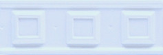 Grazia Boiserie Square Indaco 6,5x20 Modrá SQ 08