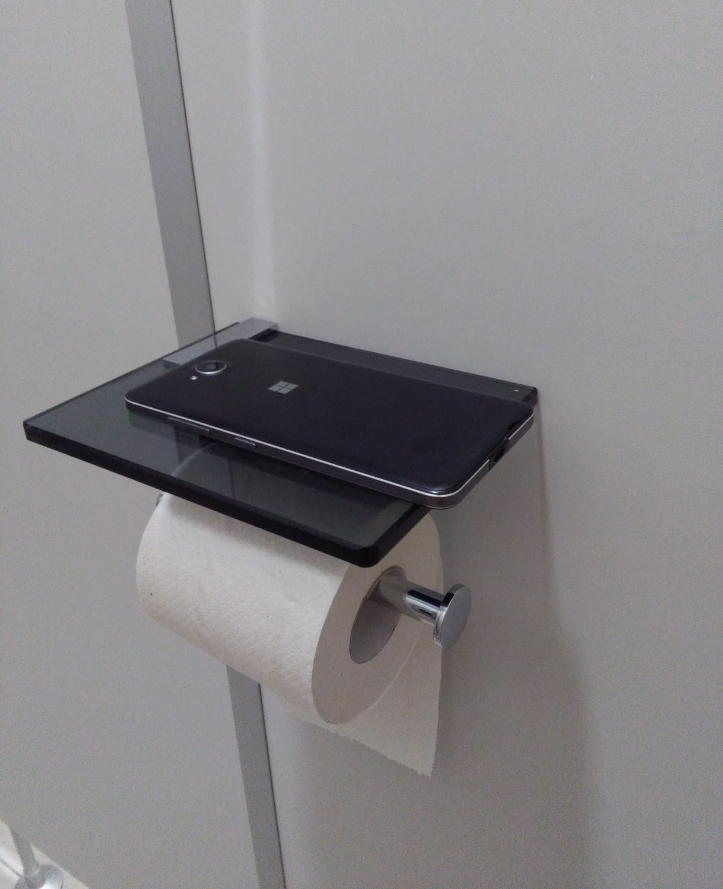 Držák toaletního papíru Optima Cube Way černá DRZTOALPOLSKLOC
