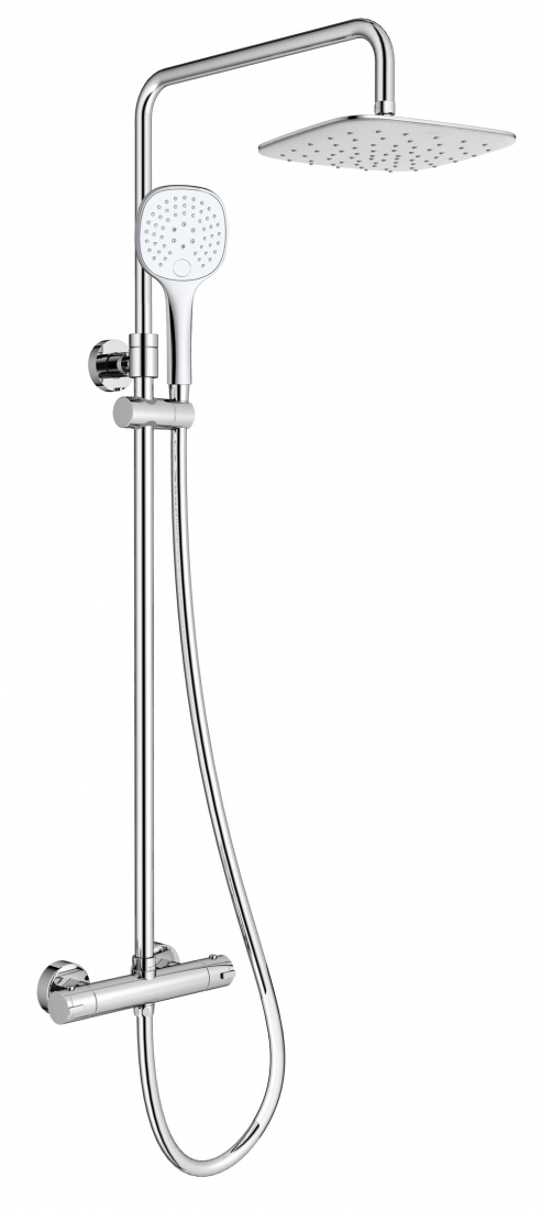 Sprchový systém Optima Optima s termostatickou baterií bílá/chrom OPTIMASSTZ